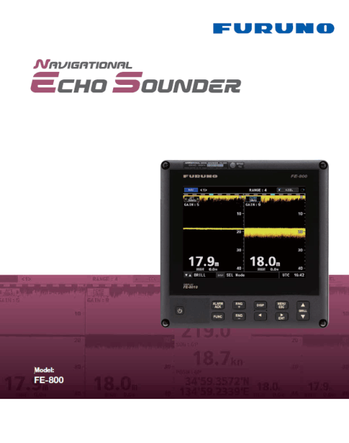 Echo-Sounder,Fe-800,Safety,Under-keel