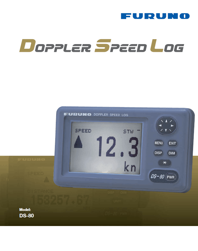Doppler Speed Log, DLOG,SPEED LOG, DS-80
